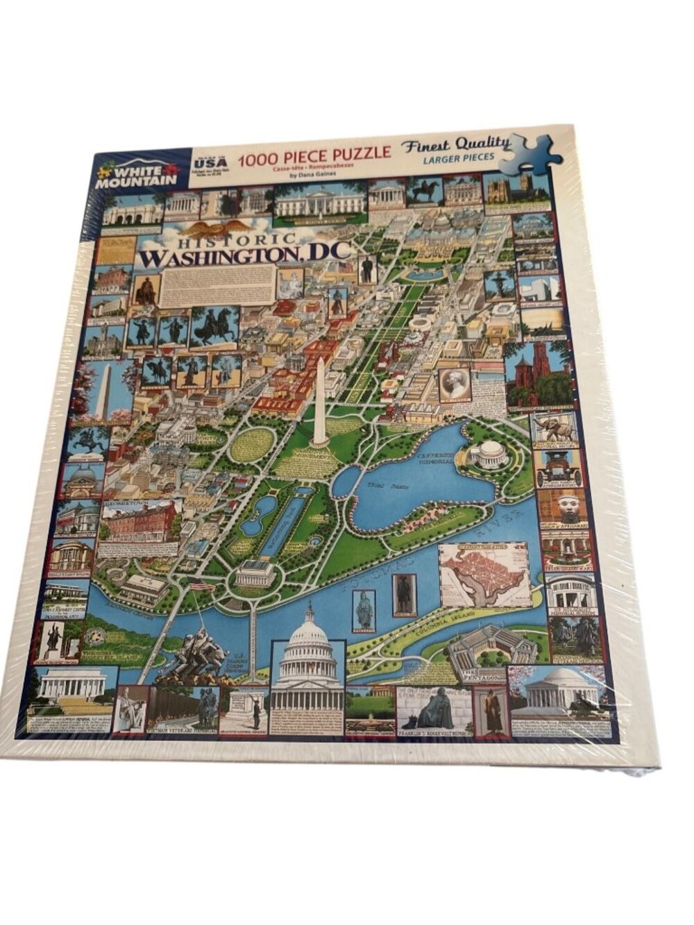 Historic Washington DC 1000 Piece Puzzle By White Mountain - Large Pieces